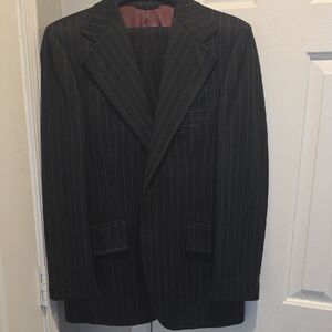 Sears Classic Black Pinstripe Suit